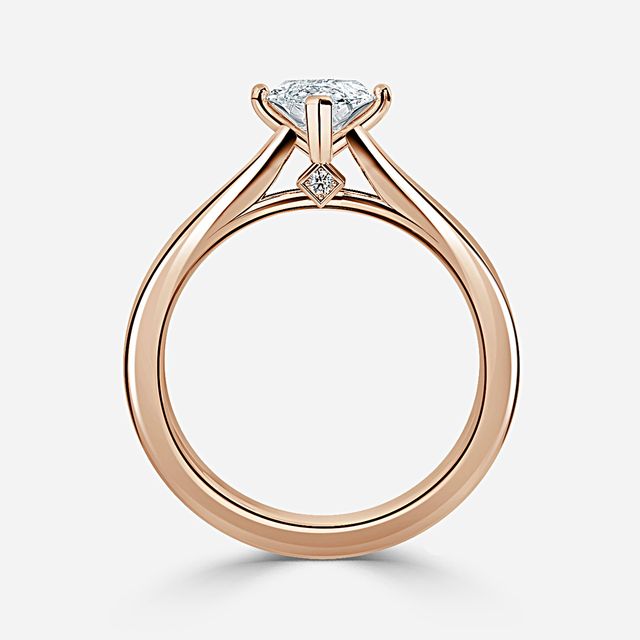 Ceina Rose Gold Solitaire Engagement Ring