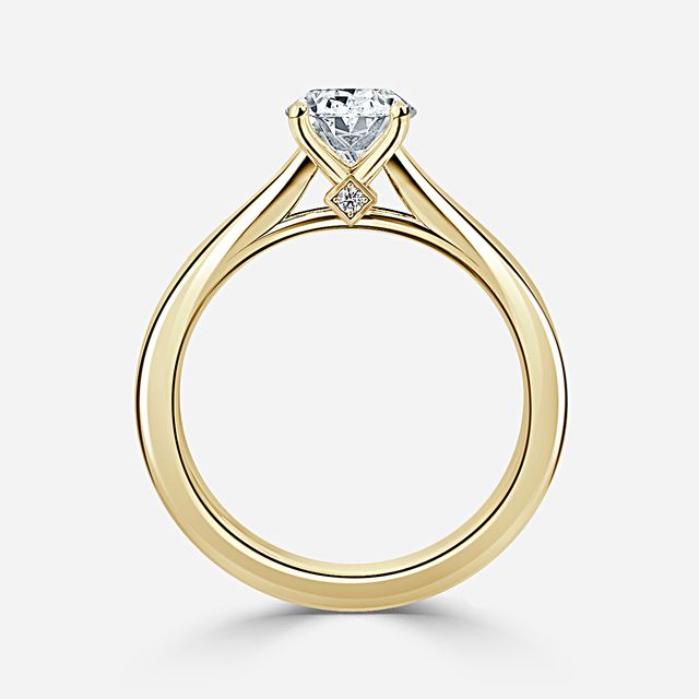Ceina Yellow Gold Solitaire Engagement Ring