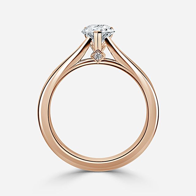 Ceina Rose Gold Solitaire Engagement Ring