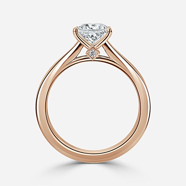 Ceina Rose Gold Solitaire Engagement Ring