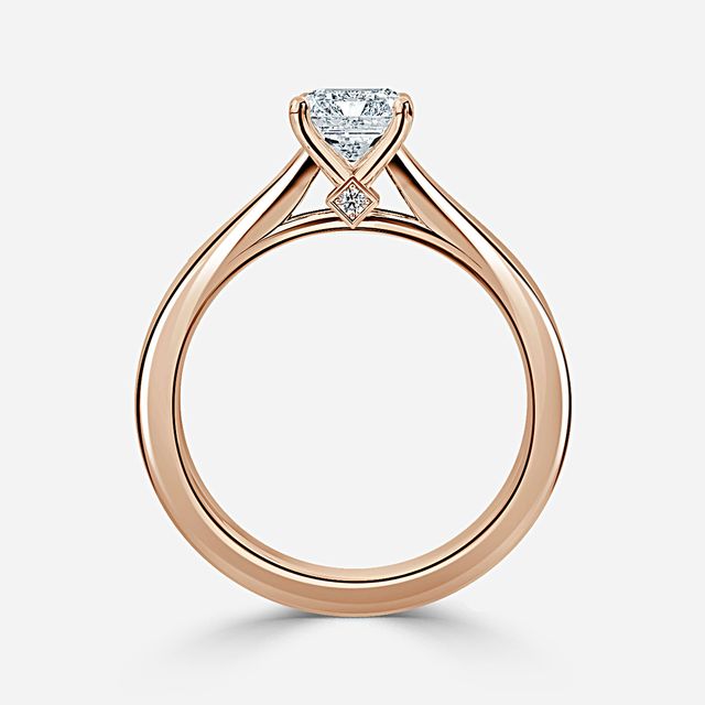 Ceina Rose Gold Solitaire Engagement Ring