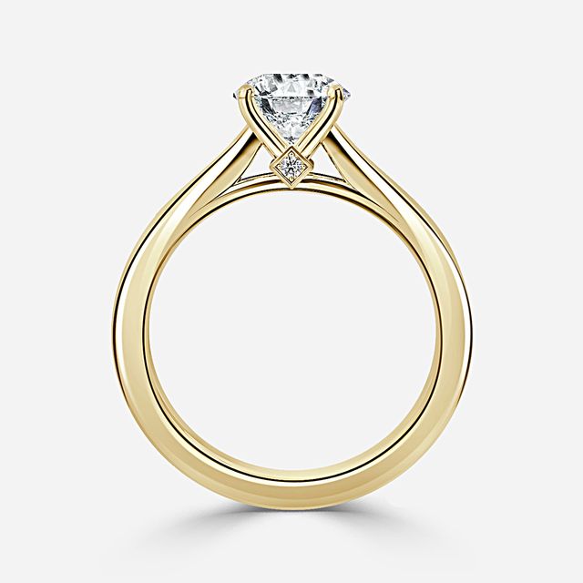 Ceina Yellow Gold Solitaire Engagement Ring