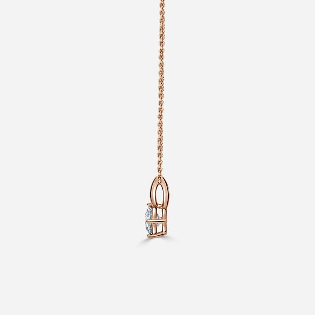 Emma Rose Gold Leaf Pendant