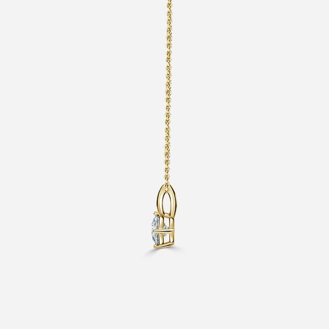 Emma Yellow Gold Leaf Pendant