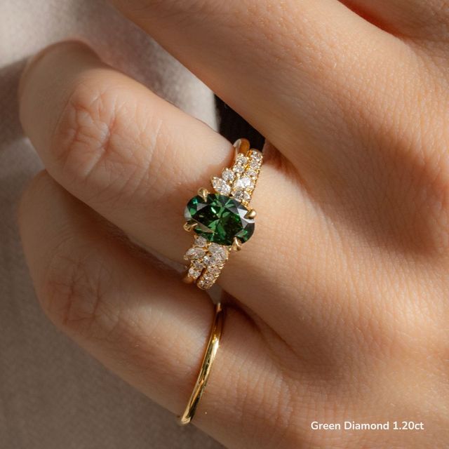 Sphinx Yellow Gold Flower Engagement Ring