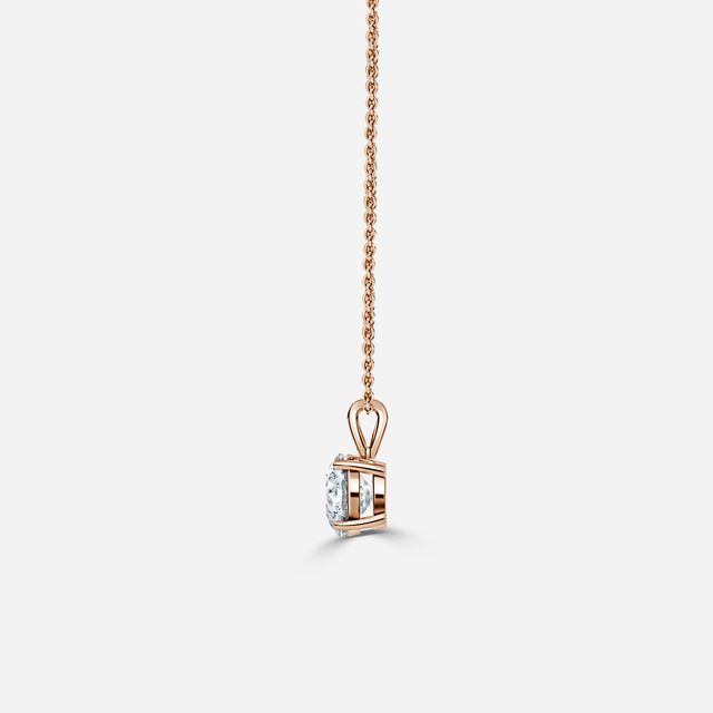 Lucis Rose Gold Hoop Pendant