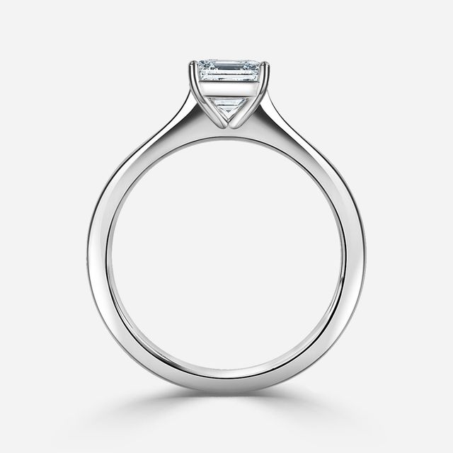 Mila White Gold Solitaire Engagement Ring