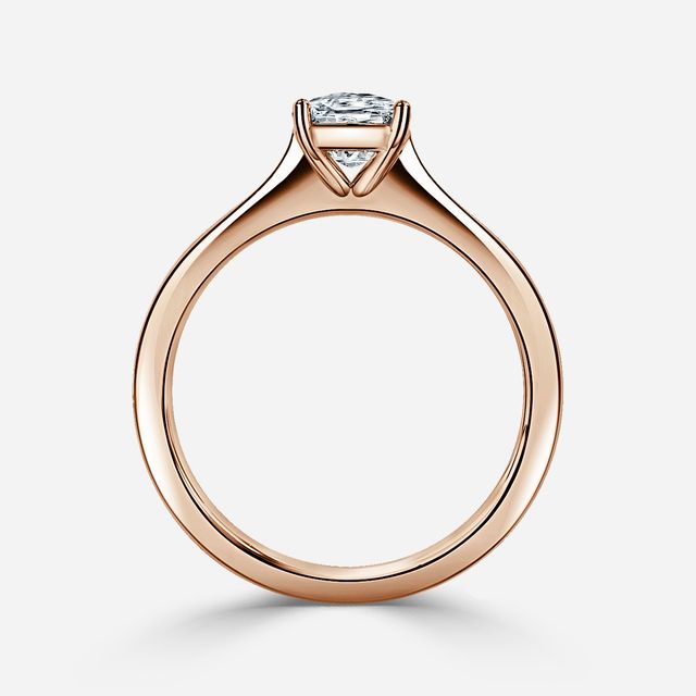 Mila Rose Gold Solitaire Engagement Ring