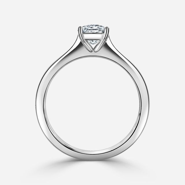Mila White Gold Solitaire Engagement Ring