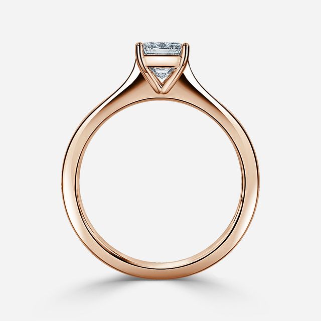 Mila Rose Gold Solitaire Engagement Ring