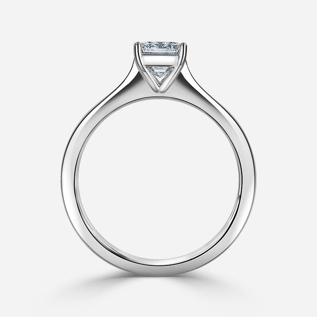 Mila White Gold Solitaire Engagement Ring