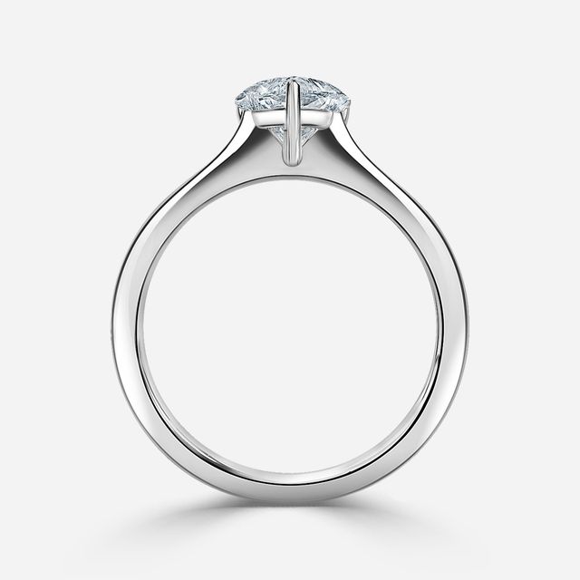 Mila White Gold Solitaire Engagement Ring