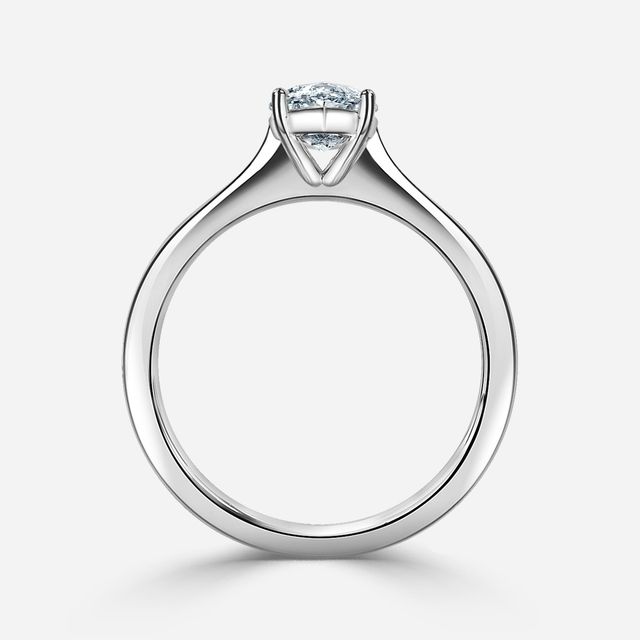 Mila White Gold Solitaire Engagement Ring