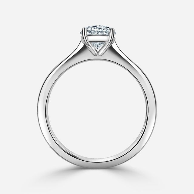 Mila Platinum Solitaire Engagement Ring