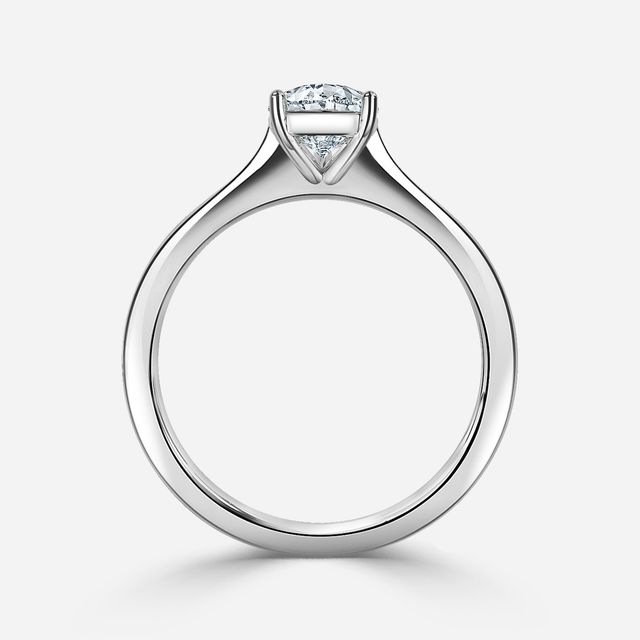 Mila Platinum Solitaire Engagement Ring