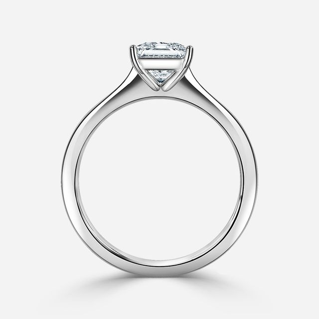 Mila White Gold Solitaire Engagement Ring