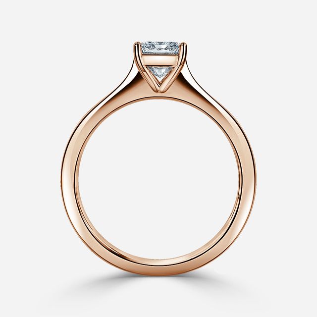 Mila Rose Gold Solitaire Engagement Ring