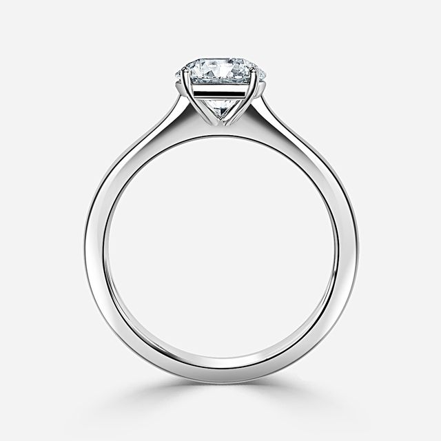 Mila Platinum Solitaire Engagement Ring