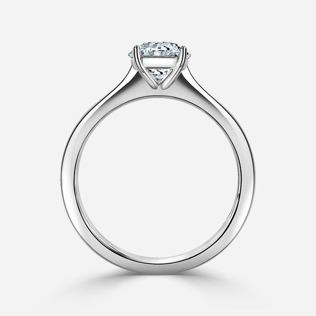 Mila White Gold Solitaire Engagement Ring