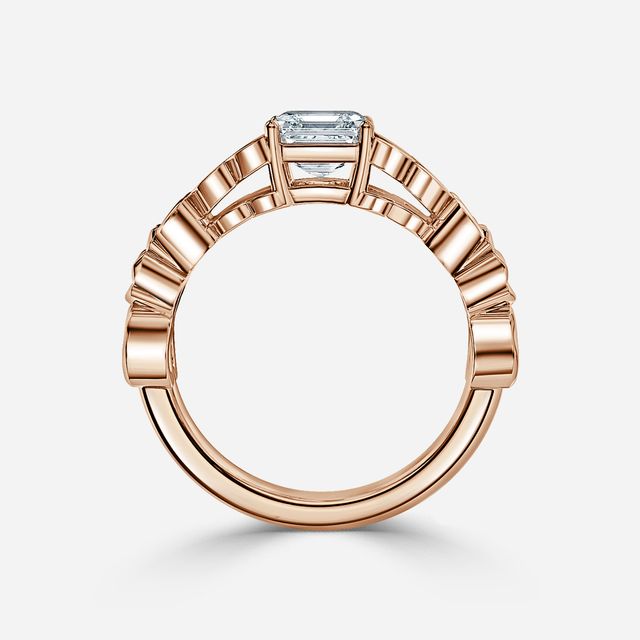 Kirian Rose Gold Celtic Engagement Ring