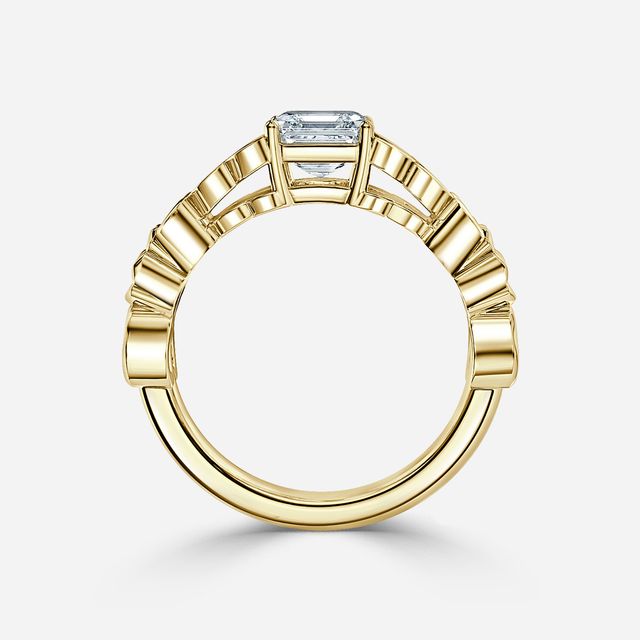 Kirian Yellow Gold Celtic Engagement Ring