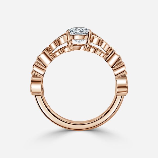 Kirian Rose Gold Celtic Engagement Ring