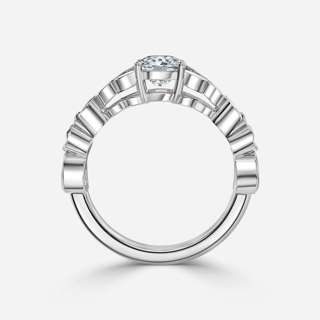 Kirian White Gold Celtic Engagement Ring