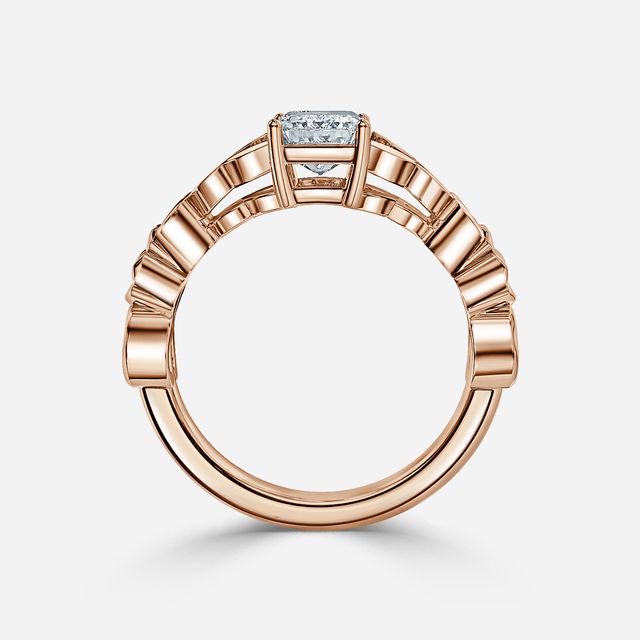 Kirian Rose Gold Celtic Engagement Ring