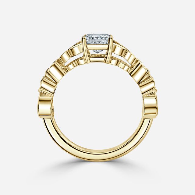 Kirian Yellow Gold Celtic Engagement Ring
