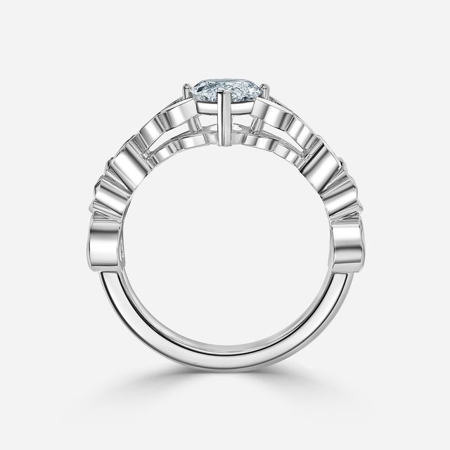 Kirian White Gold Celtic Engagement Ring