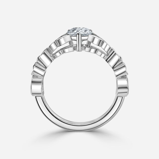 Kirian Platinum Celtic Engagement Ring