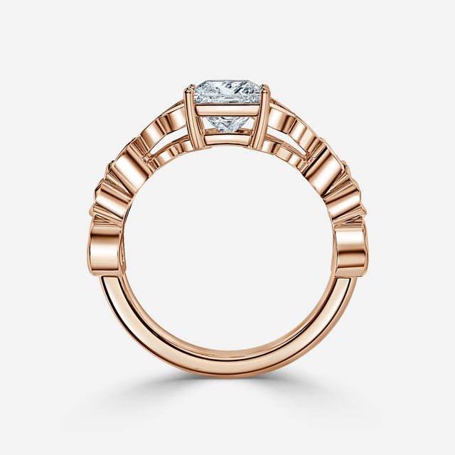 Kirian Rose Gold Celtic Engagement Ring