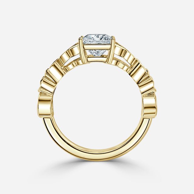 Kirian Yellow Gold Celtic Engagement Ring