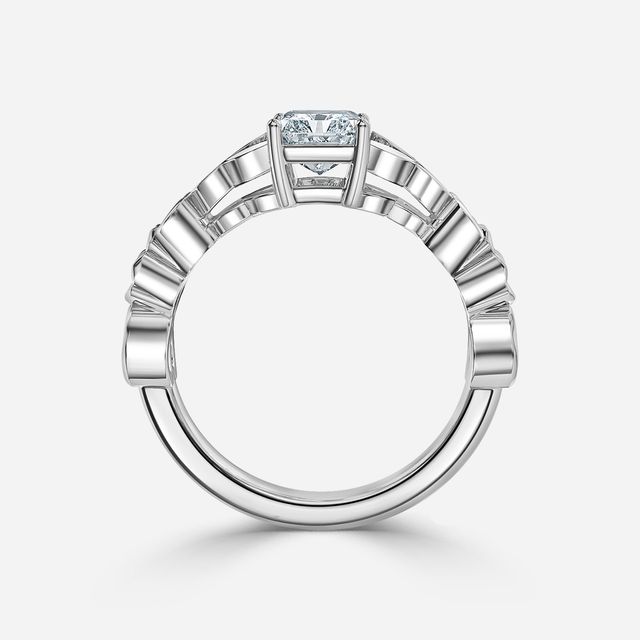 Kirian Platinum Celtic Engagement Ring