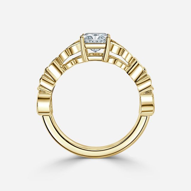 Kirian Yellow Gold Celtic Engagement Ring
