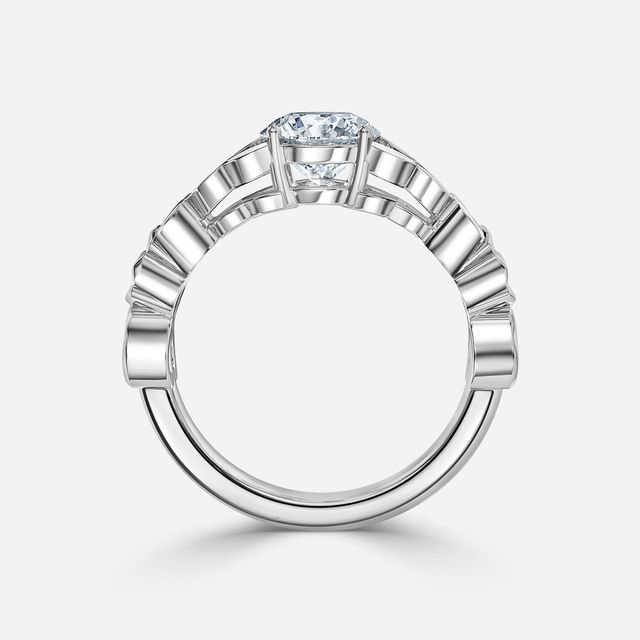 Kirian White Gold Celtic Engagement Ring