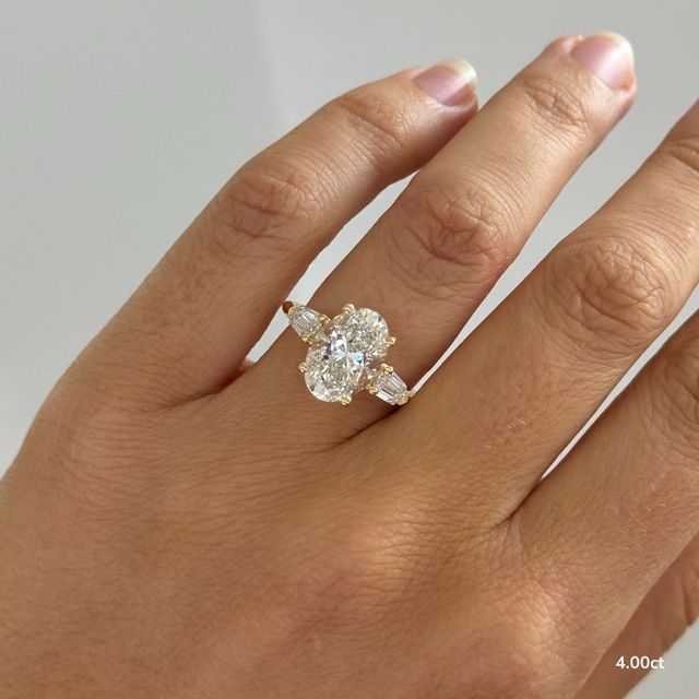 Winston Yellow Gold Trilogy Engagement Ring