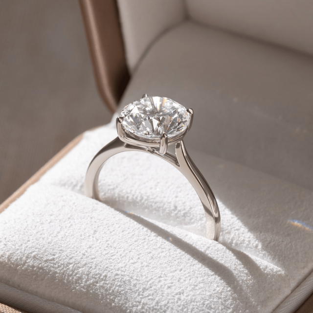 2.00ct Serena Platinum Solitaire Round Lab Diamond Engagement Ring