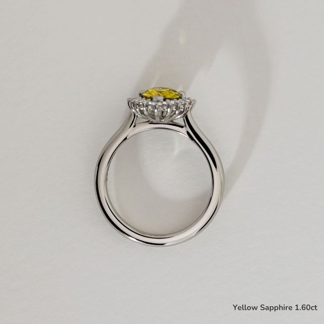 Windermere Platinum Cluster Engagement Ring