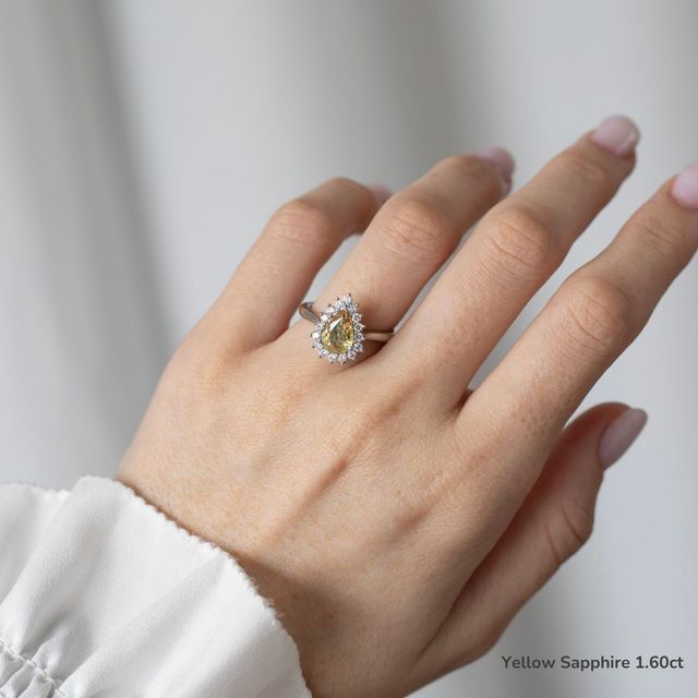 Windermere Platinum Cluster Engagement Ring
