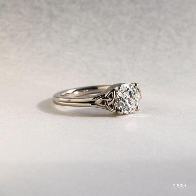 Kaliani White Gold Celtic Engagement Ring