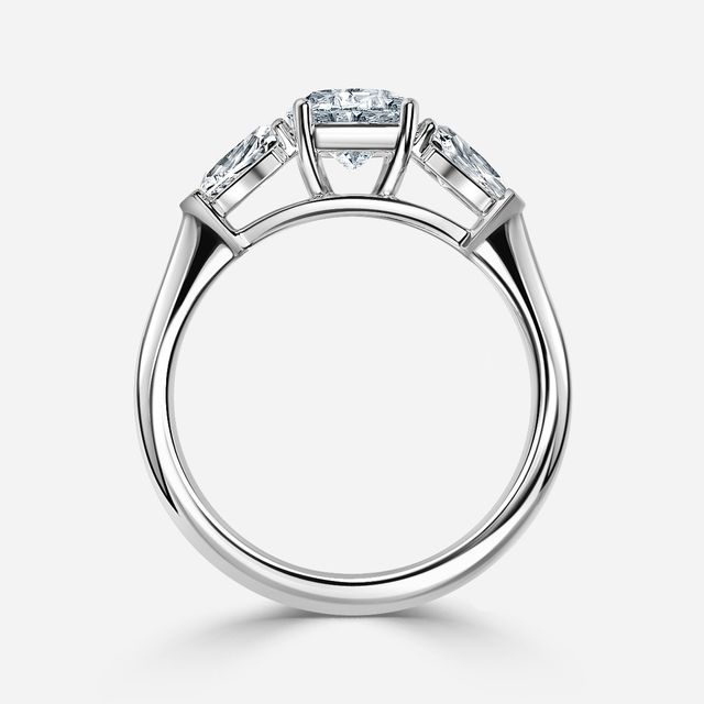 Winston Wed Fit Platinum Trilogy Engagement Ring
