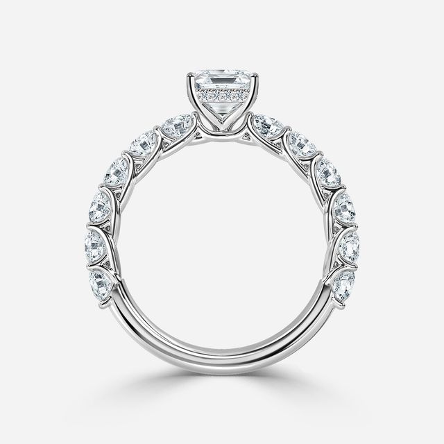 Regent White Gold Hidden Halo Engagement Ring
