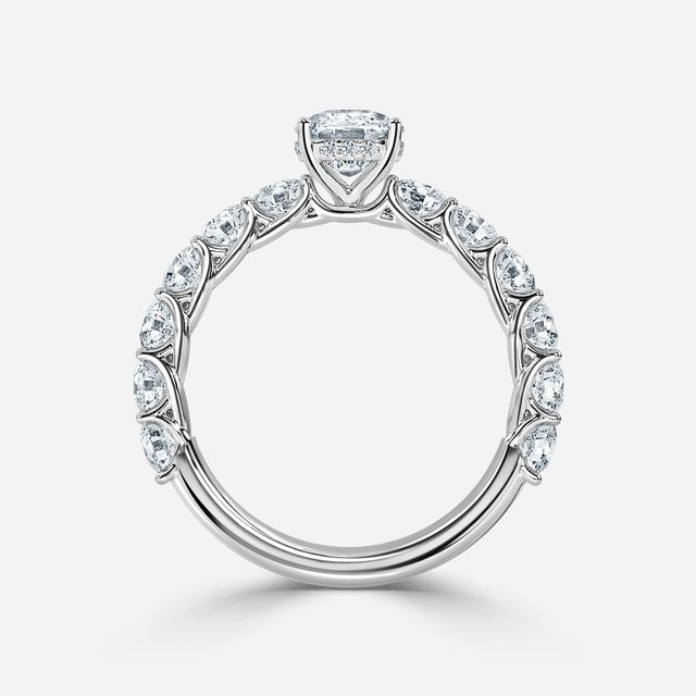 Regent Platinum Hidden Halo Engagement Ring