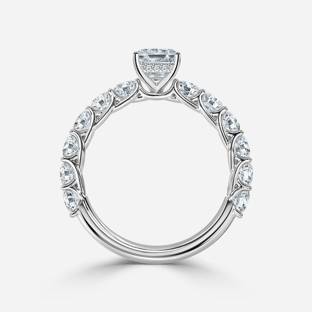 Regent Platinum Hidden Halo Engagement Ring