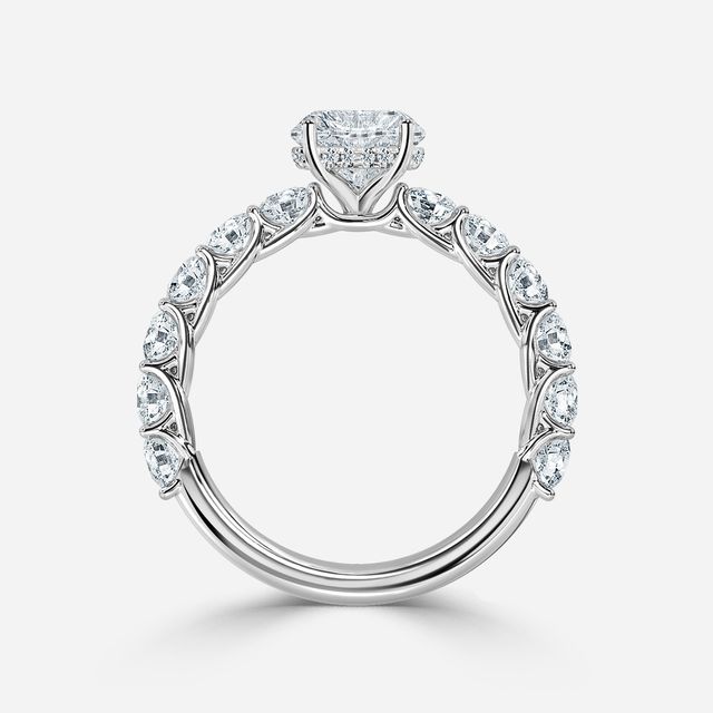 Regent White Gold Hidden Halo Engagement Ring