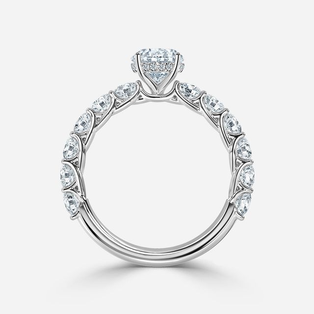 Regent Platinum Hidden Halo Engagement Ring