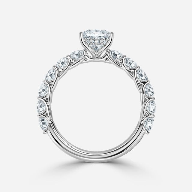 Regent White Gold Hidden Halo Engagement Ring