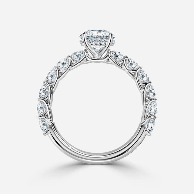 Regent White Gold Hidden Halo Engagement Ring