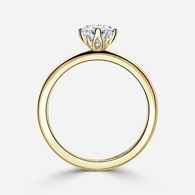 Amari Yellow Gold Solitaire Engagement Ring